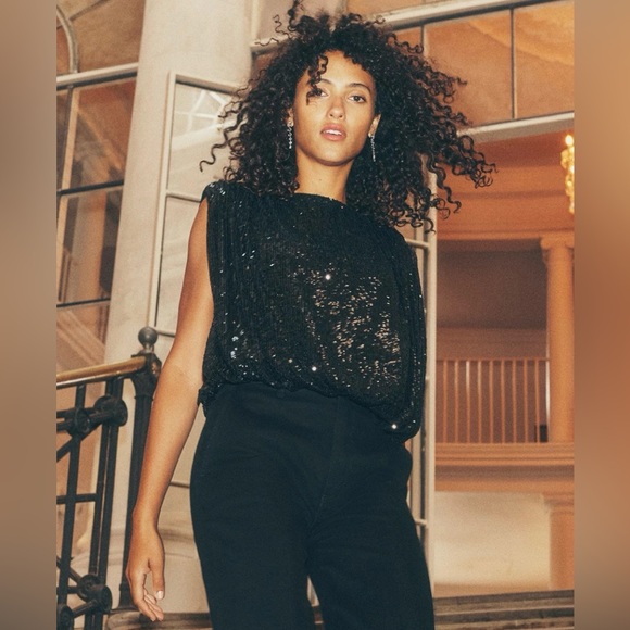 Black Sequin/ Black Mesh - Picture 4 of 5